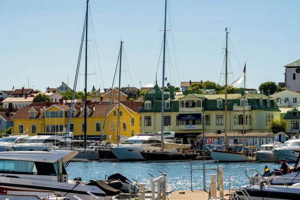 Kungalv Sweden July 2022 Wooden Houses Yachts Marstrand — Stock Photo, Image