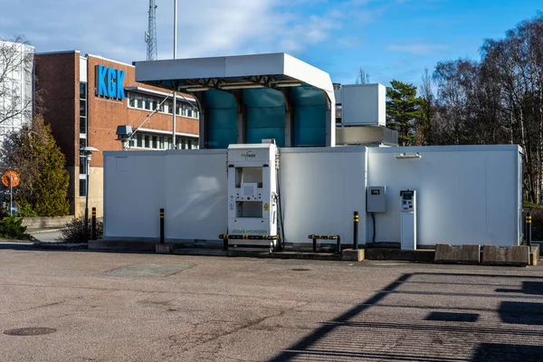 Gotemburgo Suecia Febrero 2023 Estación Servicio Hidrógeno Por Almacenes — Foto de Stock