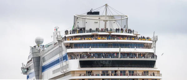 Gothenburg Sweden October 2022 Aft View Cruise Ship Aidasol Departing — Stock Photo, Image
