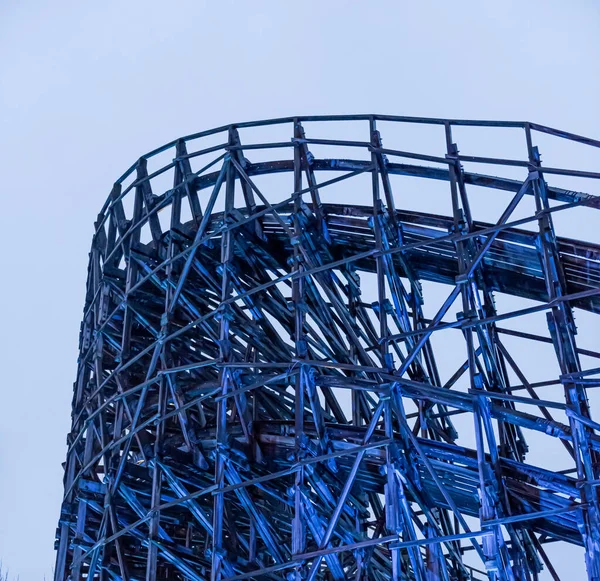 Details Roller Coaster Tracks — Stock Photo, Image