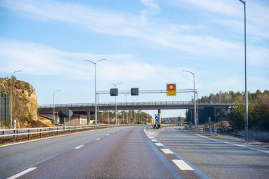 Svinesund, İsveç - 07 Nisan 2023: İsveç Svinesund sınır karakolu.