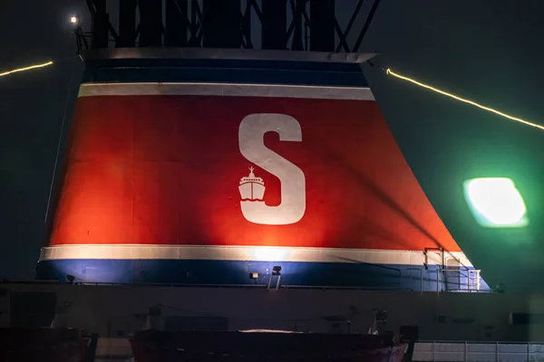 Gothenburg Švédsko Prosinec 2022 Nálevka Trajektu Stena Line Noci — Stock fotografie