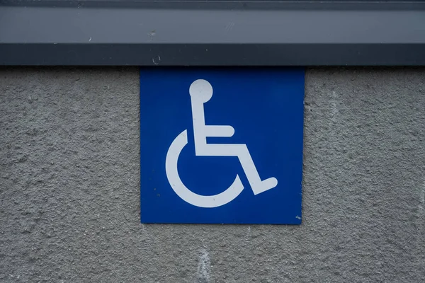 Handicap Disabled Parking Sign Store — Stock Photo, Image