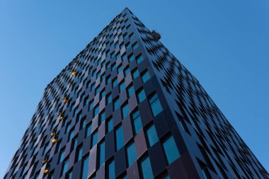 Göteborg, İsveç - 31 Temmuz 2020: İnşaat sırasında Weaver Kalite Oteli 'nin güney yüzü.