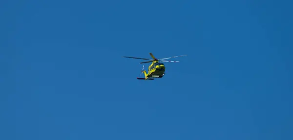 Gotemburgo Suécia Junho 2023 Helicóptero Ambulância Caminho Para Ajudar Pessoas — Fotografia de Stock