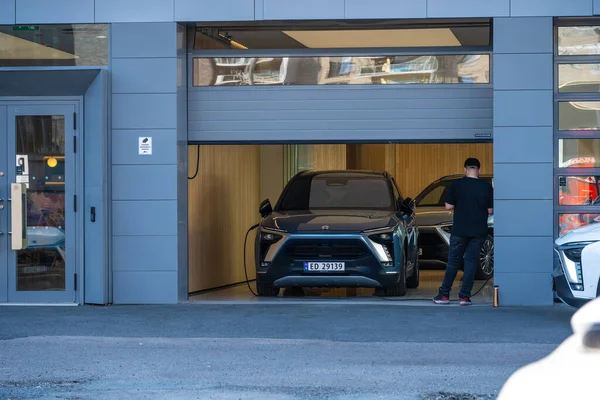 stock image Oslo, Norway - June 17 2023: Exterior of a NIO Service center.