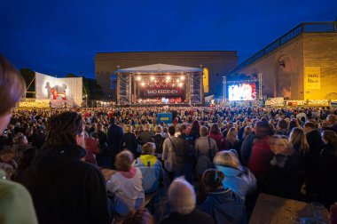 Göteborg, İsveç - 19 Ağustos 2011: Timo Raisanen ile Gotaplatsen 'de konser..