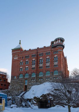 Göteborg, İsveç - Kasım 04 2021: Klippan 'da Çorap Şafağı' nın dışı.