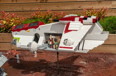 Billund, Danimarka - 26 Haziran 2011: Lego Star Wars Düşük İrtifa Saldırı Taşımacılığı.