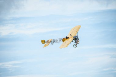 Gothenburg, İsveç - 29 Ağustos 2010: Bleriot XI Göteborg Aero Show 'da.