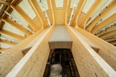 Göteborg, İsveç - 11 Mayıs 2024: World of Volvo deneyim merkezi.