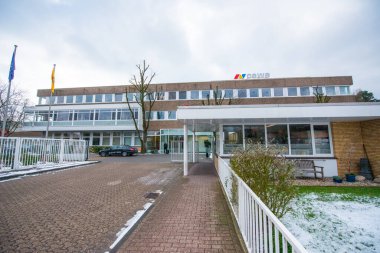 Oldenburg, Almanya - 13 Şubat 2013: CEWE 'nin Oldenburg merkezinin dışı.