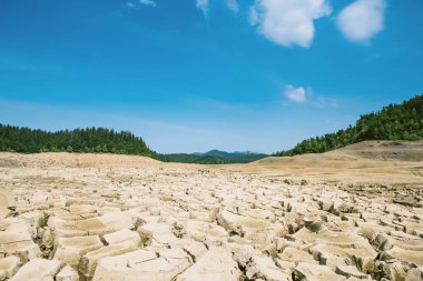 Valley of dry Lokvarsko lake in Gorski kotar, Croatia clipart