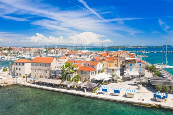 Panoramiczny Widok Stare Miasto Tribunj Archipelag Wysp Dalmacji Chorwacja — Zdjęcie stockowe