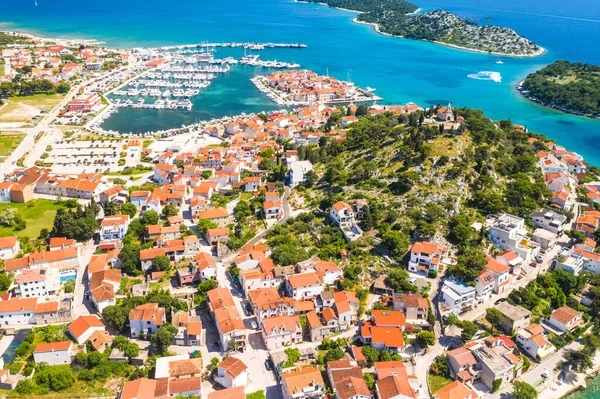 Vue Panoramique Vieille Ville Tribunj Archipel Insulaire Dalmatie Croatie — Photo