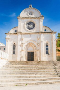 Hırvatistan 'ın Dalmaçya kentinin Sibenik kentindeki St. James Katedrali