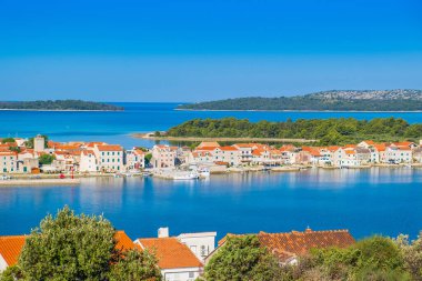 Amazing Adriatic seascape, Krapanj island near Sibenik, Dalmatia, Croatia clipart