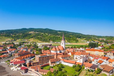 Hırvatistan 'ın Marija Bistrica kentindeki Kutsal Bakire Meryem Kilisesi, popüler katolik sığınağı