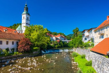 Skofja Loka Slovenya 'daki Sora Nehri
