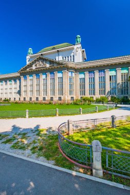  Hırvatistan Ulusal Arşivleri Zagreb, Hırvatistan 'da inşa ediliyor. Eski Üniversite Kütüphanesi.