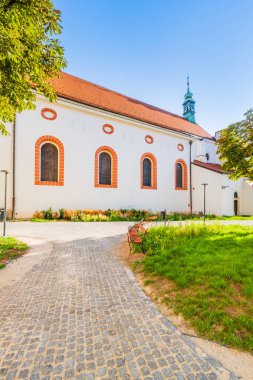Hırvatistan 'ın başkenti Zagreb' in yukarısındaki St. Catherine 's kilise bahçesi