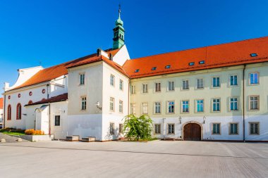 Hırvatistan 'ın Zagrep kentindeki St. Catherine Kilisesi' nin arka bahçesi