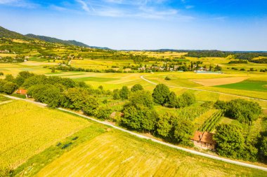 Hırvatistan 'ın Kalnik kentindeki Obreske Kleti köyü, inanılmaz kırsal alan 