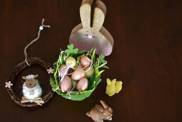 Decorative Figurines Easter Celebration — Stock Photo, Image