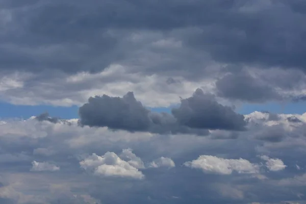 Gray White Clouds Sky — Stock Photo, Image