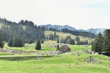 Shaizar dağlarındaki dağların manzarası.