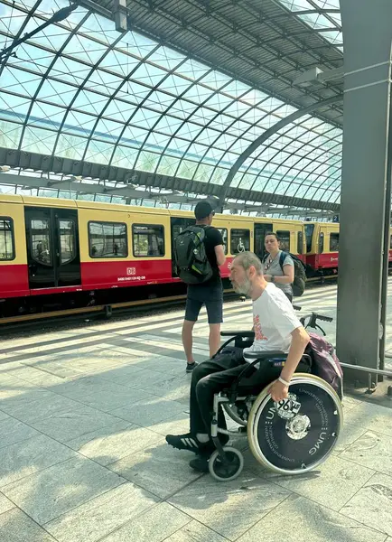 Almanya 'da yerel bir markette yeşil sandıkların içinde taze patates.