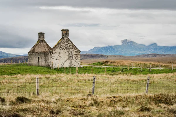 Abandoned old house in the countryside of northern Scotland, United Kingdom