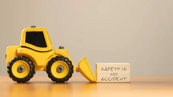 Siguranța Este Accident Scris Suprafata Lemn — Fotografie, imagine de stoc