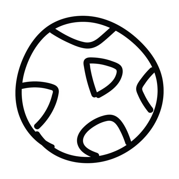 Isolerad Fotboll Boll Husdjur Leksak Ikon Vektor Illustration — Stock vektor