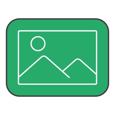 İzole edilmiş iş kartı simgesi Vektör illüstrasyonuName