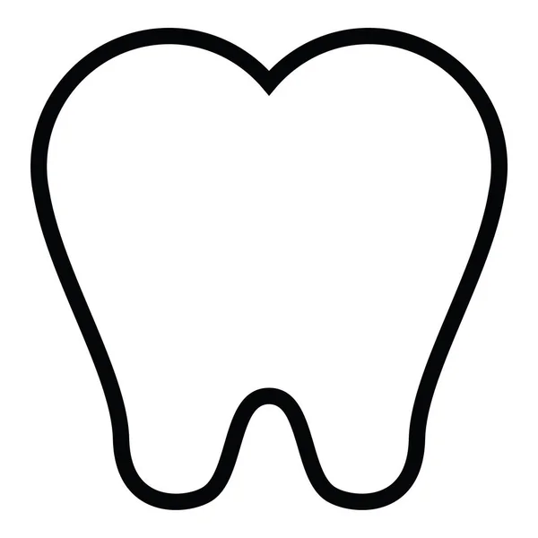 Изолированная Иконка Зубов — стоковый вектор
