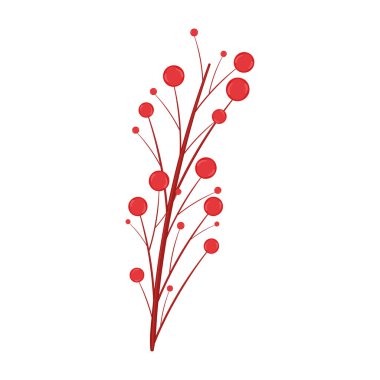 Ayrıntılı olarak izole edilmiş kutsal yaprak vektörü çizimi