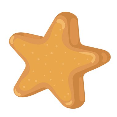 İzole edilmiş 3D detaylı noel yıldızı Vektör illüstrasyonu