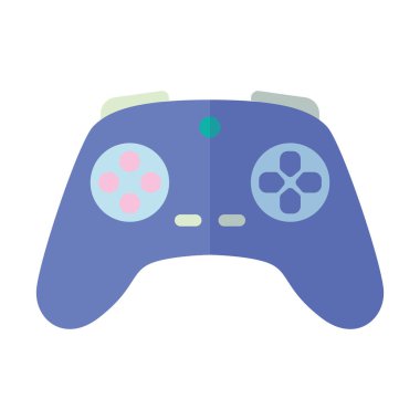 İzole edilmiş sevimli video oyunu joystick oyuncak vektör illüstrasyonu