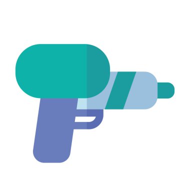 İzole edilmiş tatlı su tabancası oyuncağı ikonu Vektör illüstrasyonu