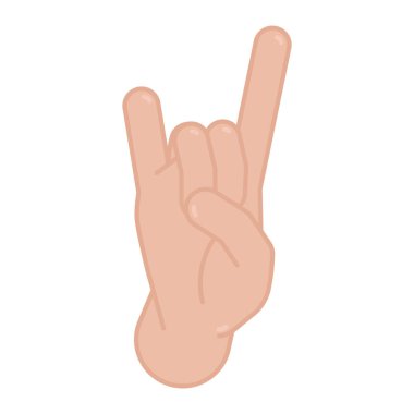 Ayrı renkte el hareketi simgesi Vektör illüstrasyonu