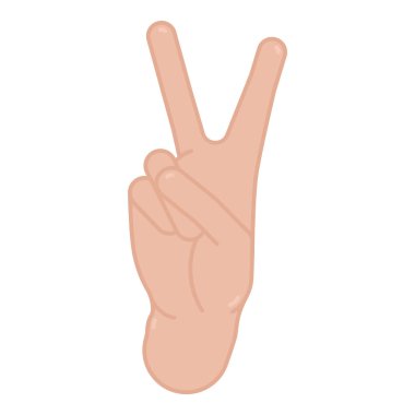 Ayrı renkte el hareketi simgesi Vektör illüstrasyonu