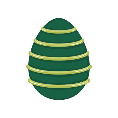 İzole edilmiş geleneksel paskalya yumurtası taşıyıcı illüstrasyonu