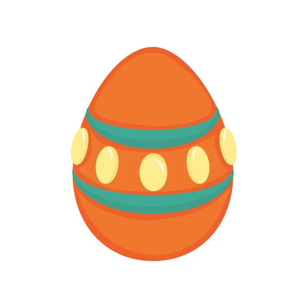 Μεμονωμένη Παραδοσιακή Διακόσμηση Πασχαλινό Αυγό Διάνυσμα Εικονογράφηση — Διανυσματικό Αρχείο