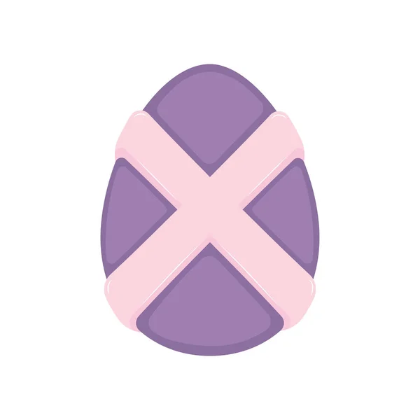 Izolované Tradiční Zdobené Velikonoční Vejce Vektorové Ilustrace — Stockový vektor