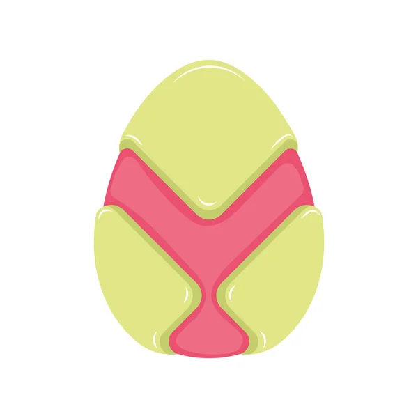 Isolated Traditional Decorated Easter Egg Vector Illustration — Stock Vector