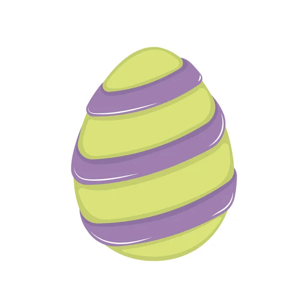 Huevo Pascua Decorado Tradicional Aislado Ilustración Vectorial — Vector de stock