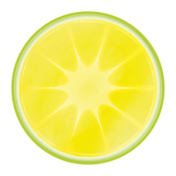Isolated Colored Slice Lemon Sketch Icon Vector Illustration — Stockvektor