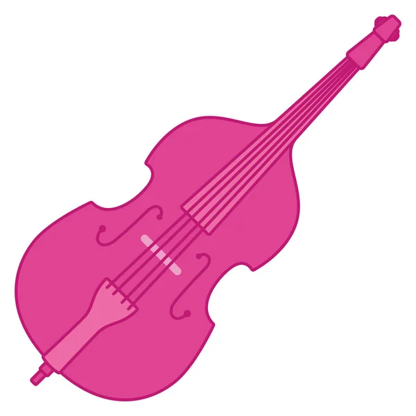 Ícone Instrumento Musical Violoncelo Colorido Isolado Ilustração Vetorial — Vetor de Stock