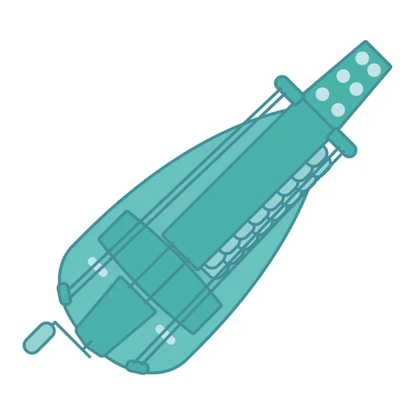 Isolé Couleur Ouragan Gurdy Icône Instrument Musique Illustration Vectorielle — Image vectorielle